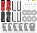 34 PCS Qrevo S5V Replacement Accessories for Roborock Qrevo Curv / S5X / Edge/Edge S5A / Qrevo S5V Robot Vacuum, 2 Mainbrush, 6 Scent Tablets, 4 HEPA Filters, 6 Dust Bags, 6 Mop Pads, 6 Side Brush