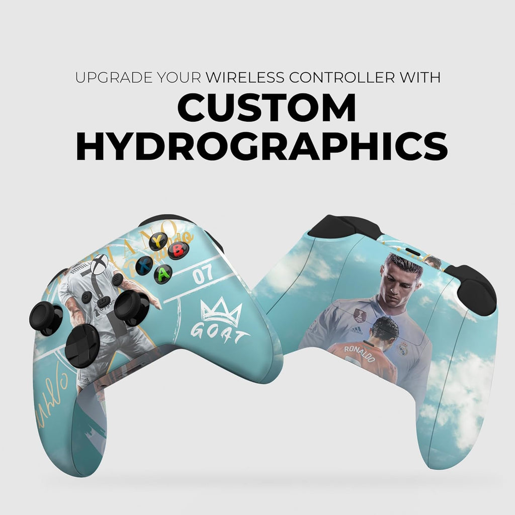 DreamController Ronaaldo Custom X-box Controller Wireless compatible with X-box One/Series X/S Proudly Customized in USA I Permanent HYDRODIP Print(NOT JUST A SKIN)(MODDED)