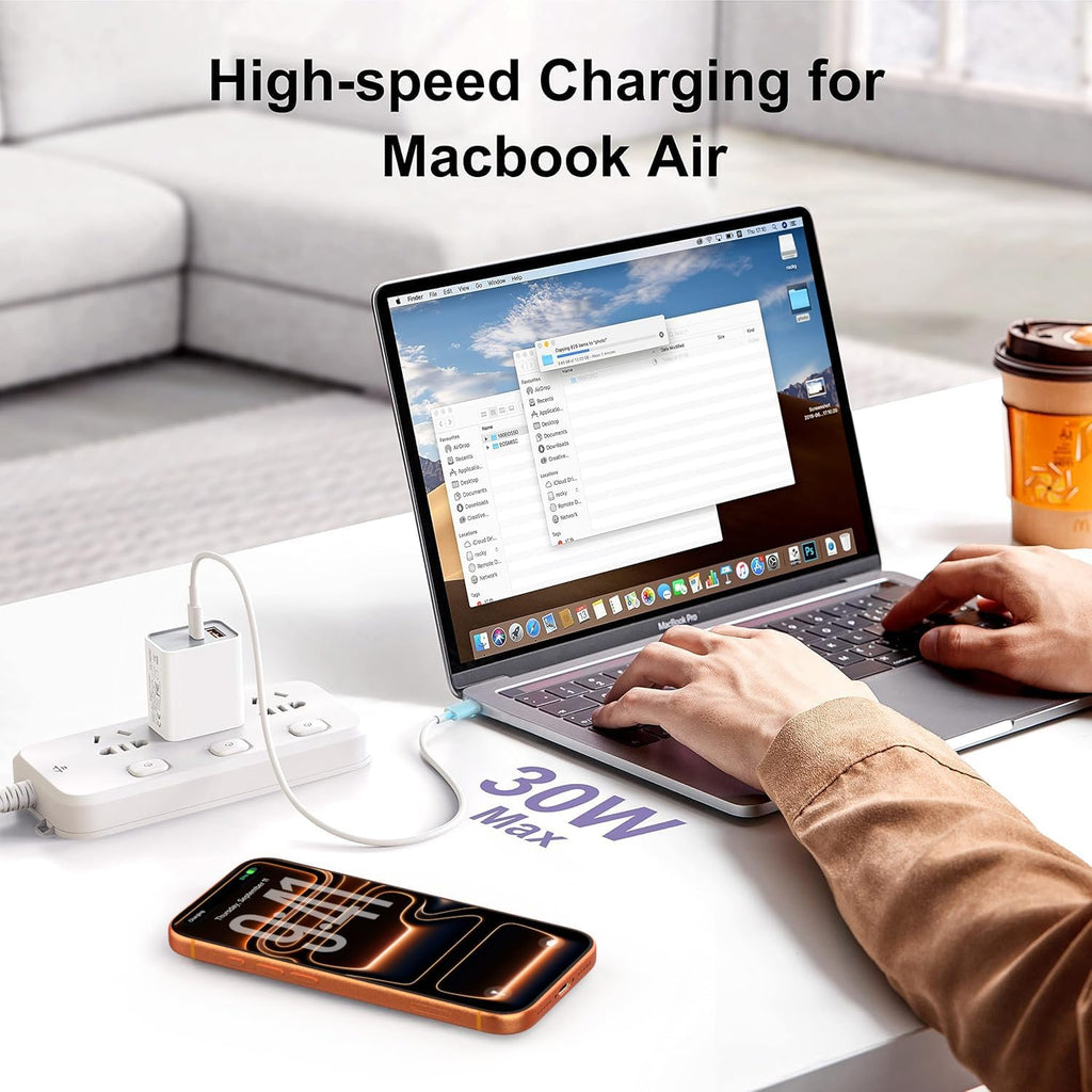 USB C Super Fast Charger, 3-Pack 30W Dual Port PD+QC Fast Charger Adapter Block for iPhone 14/15/16/17/Pro/Pro Max/Plus/iPad/MacBook air, (25W PPS) Type C Charging for Samsung S21 S22 Pixel