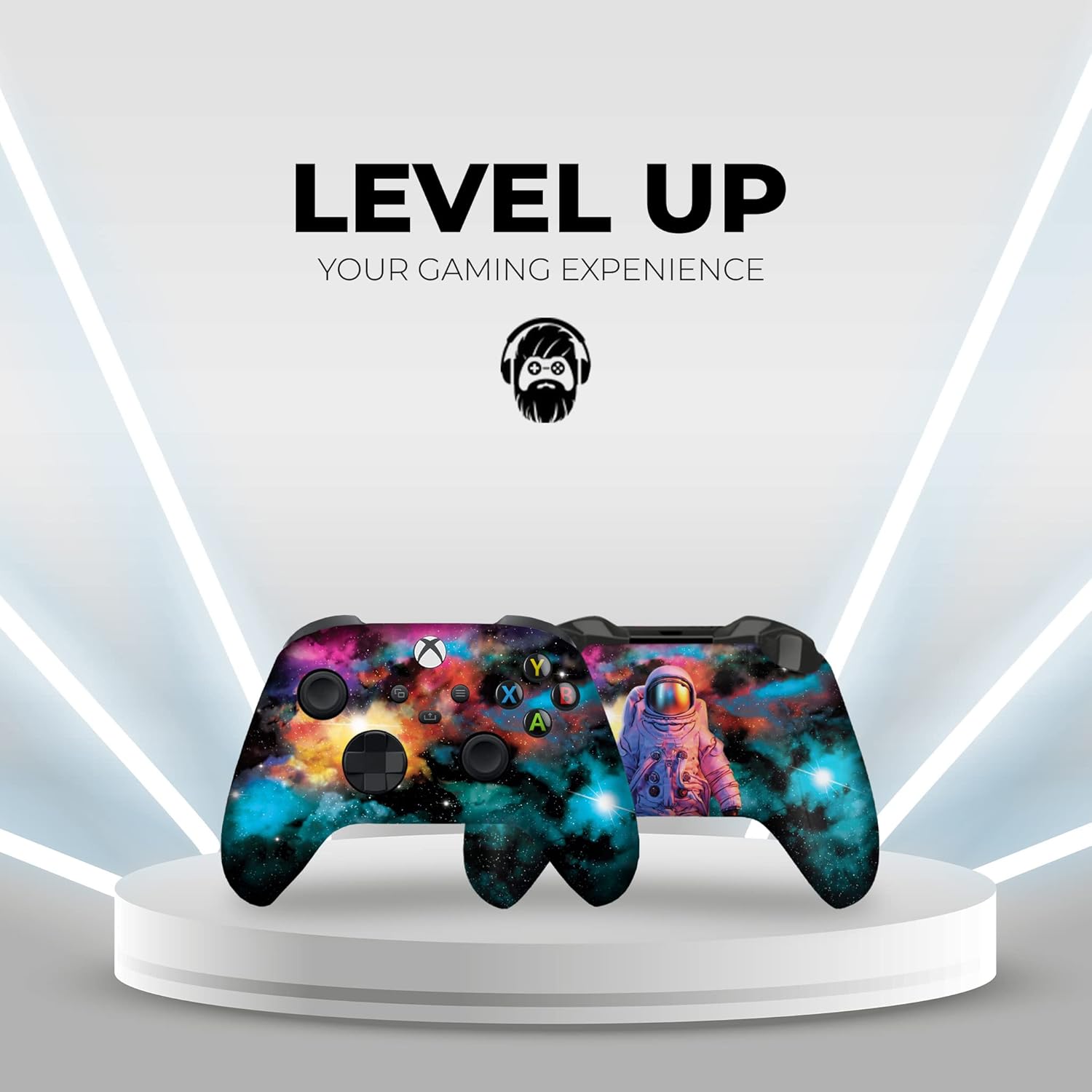 DreamController Galaxy Custom X-box Controller Wireless compatible with X-box One/X-box Series X/S Proudly Customized in USA with Permanent HYDRO-DIP Printing (NOT JUST A SKIN)