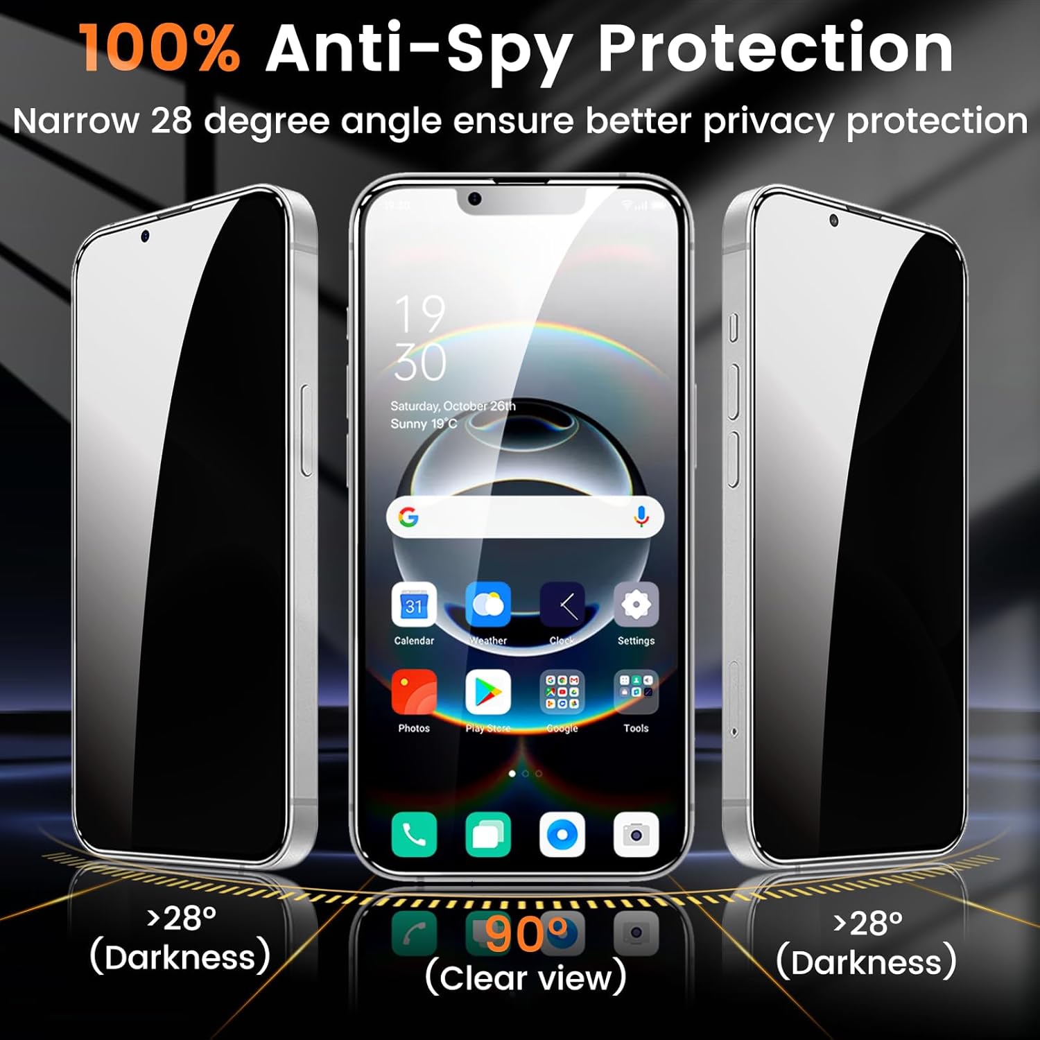 3+3 Pack Privacy Screen Protector for iPhone 16e 6.1-Inch with 3 Pack Camera Lens Protector, Anti Spy Tempered Glass Film 9H Hardness Bubble Free Case Friendly