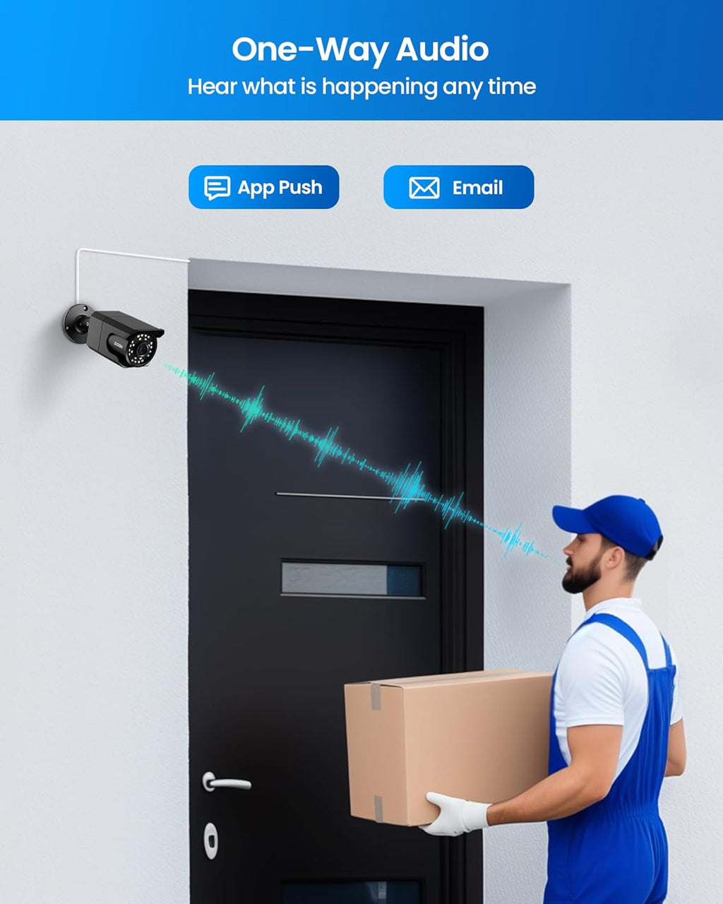 ZOSI 4K 16CH PoE Security Camera System, 8 x 8MP PoE IP Camera Outdoor Indoor with Human Detection, 100ft IR Night Vision, IP66 Weatherproof, 4K 16CH H.265+ NVR with 4TB HDD for 24/7 Audio Recording