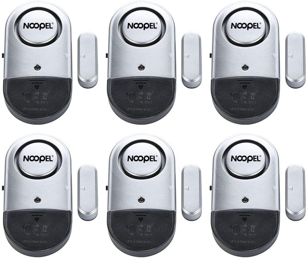 Door Alarms for Kids Safety, 6 Pack 120dB Pool Alarm Sensor for Doors and Windows, Window Alarms for Home Security, Burglar Intruder Entry Alert for Toddlers Personal Security