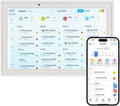 10.1 Inch Smart Digital Calendar Chore Chart Meal Planner HD Touchscreen Smart Family Planner, Hearth Display Desk Digital Calendar Seamless Scheduling(No battery)