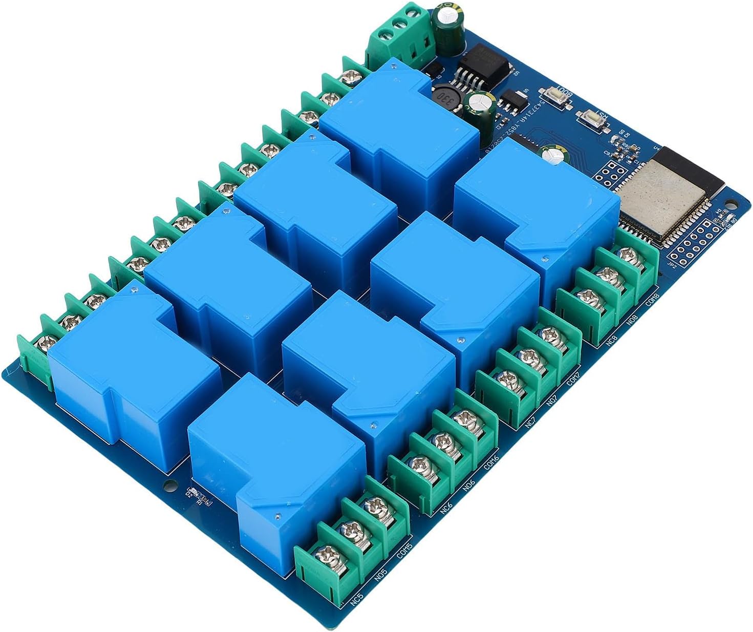 EVGATSAUTO 8 Channel Relay Module, PCB Construction, Remote Control WiFi Smart Switch for Home Automation and Access Control