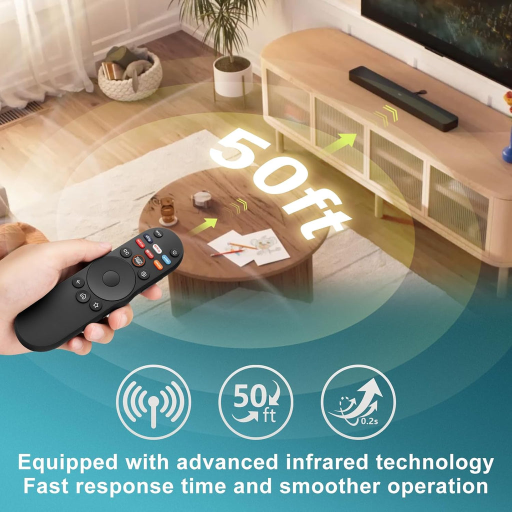 Universal Remote Control for Vizio Smart TV XRT270 XRT260 XRT140 XRT136 FHD 4K QLED UHD Smartcast Quantum Pro D/E/PX/P/M/V Series TV Remotes Replacement