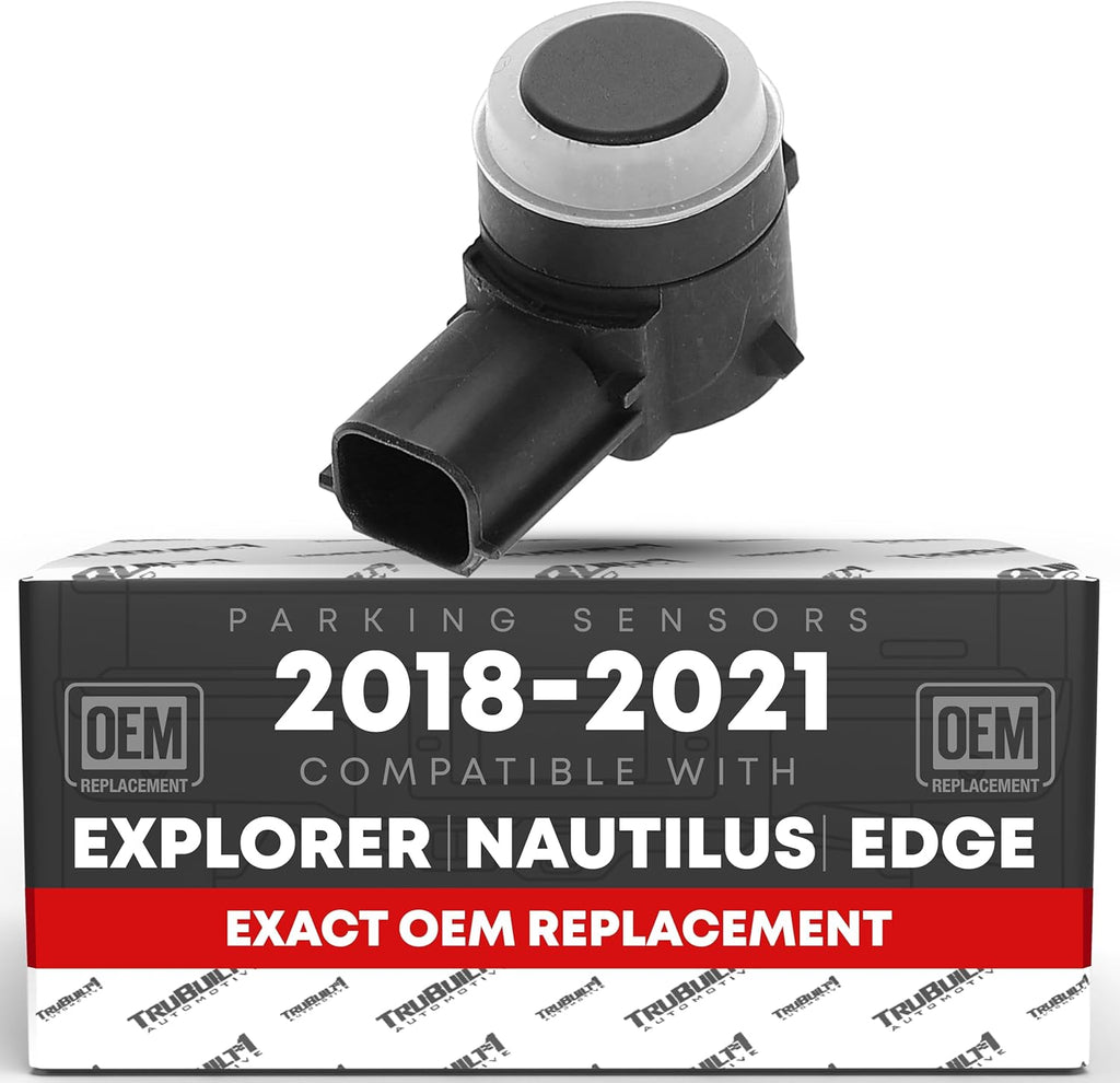 T1A Car Parking Sensors - Compatible with 2018-2019 Ford Edge, 19-21 Ford Explorer; 20-21 Lincoln Nautilus - Front/Rear Backup Reverse Parking Assist Kit - OEM HU5Z15K859AAT