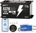 WattCycle 48V 105Ah Golf Cart Batteries, 48V Lithium Battery 250A BMS with 15A Charger, LiFePO4 Battery 15000+ Deep Cycles, IP65 Waterproof Marine Batteries, Built-in Bluetooth, Perfect for RV, Solar