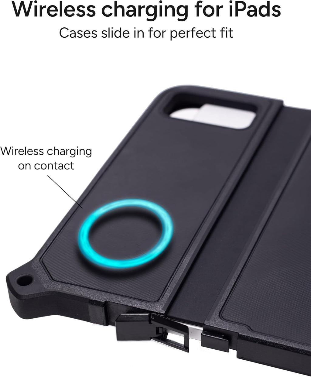 ZAGG ChargeStation Pro for iPad (10th Gen)/ iPad (A16) - Lockable Wireless Charging Station with 5 Rugged Cases – Charges 5 iPads – for Schools, Hospitals, Business & Enterprise
