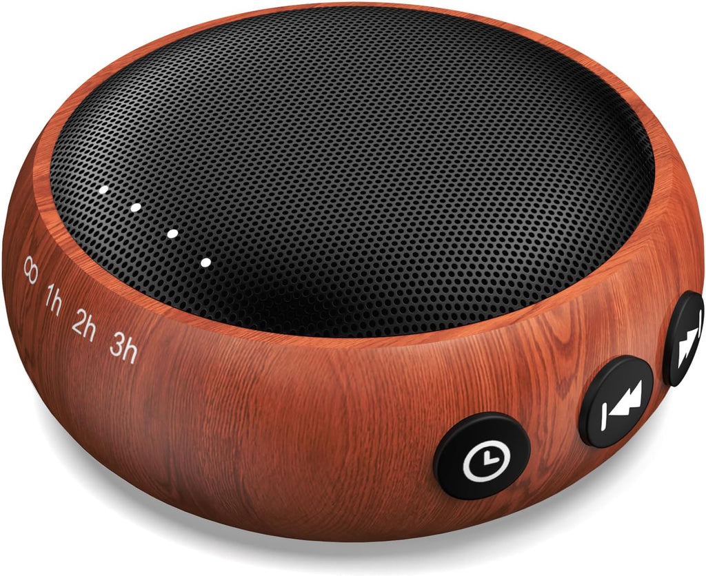 SoundMe Small Sound Machine Brown Noise Machine 30 Soothing Natural Sounds Rain Fan Pink White Noise Machine for Baby Kids Adults with 36 Volume Control Powered by AC or USB Sleep Timer