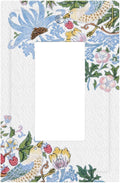 Decorative Outlet Covers Retro Morris Strawberry Rustic Plant Bird 1 Gang Single Decora GFCI Device Light Switch Covers Plate 1 Rocker Wall Plate Jumbo Faceplate