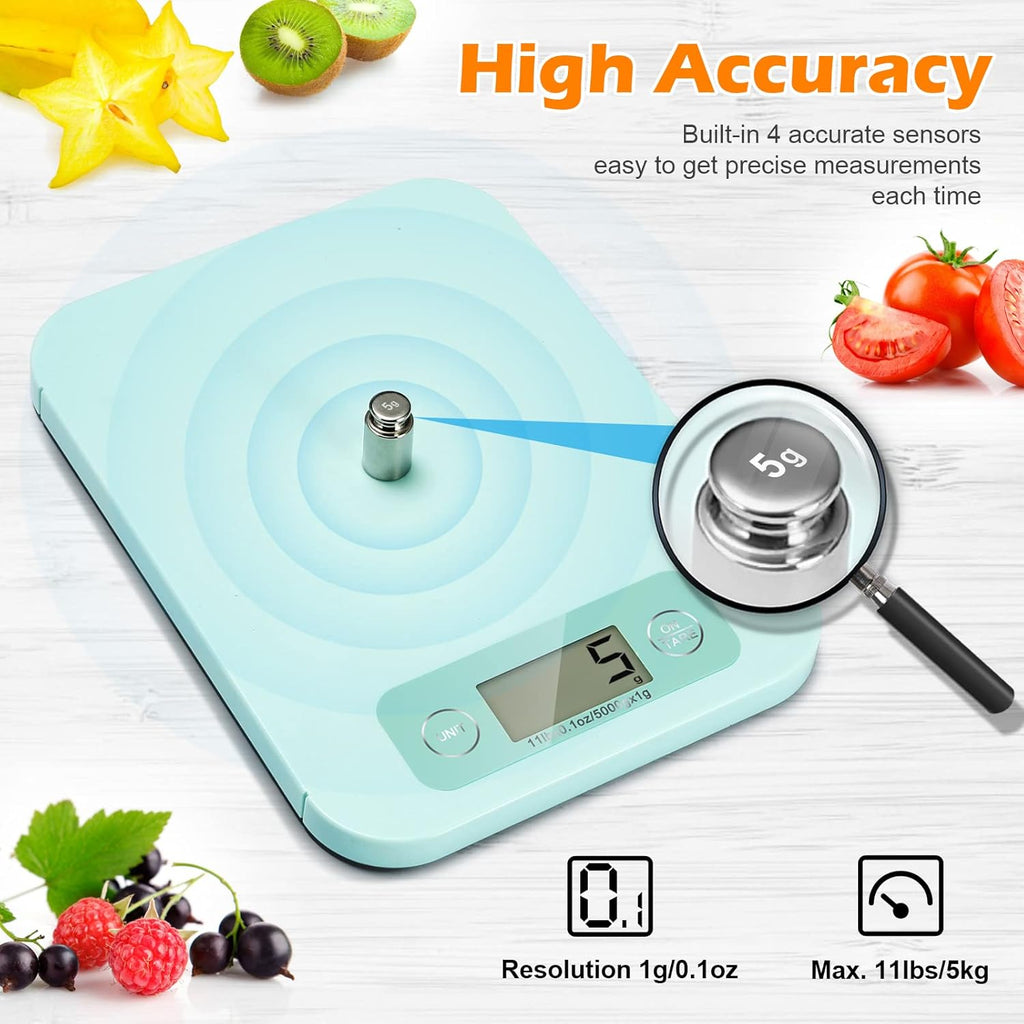 Smart Food Scales for Kitchen - Digital Food Scale with Nutritional Calculator Analysis App, Food Weight Scale Grams and Ounces, Food Scale for Weight Loss, Calories Counting, Meal Prep 0.1oz