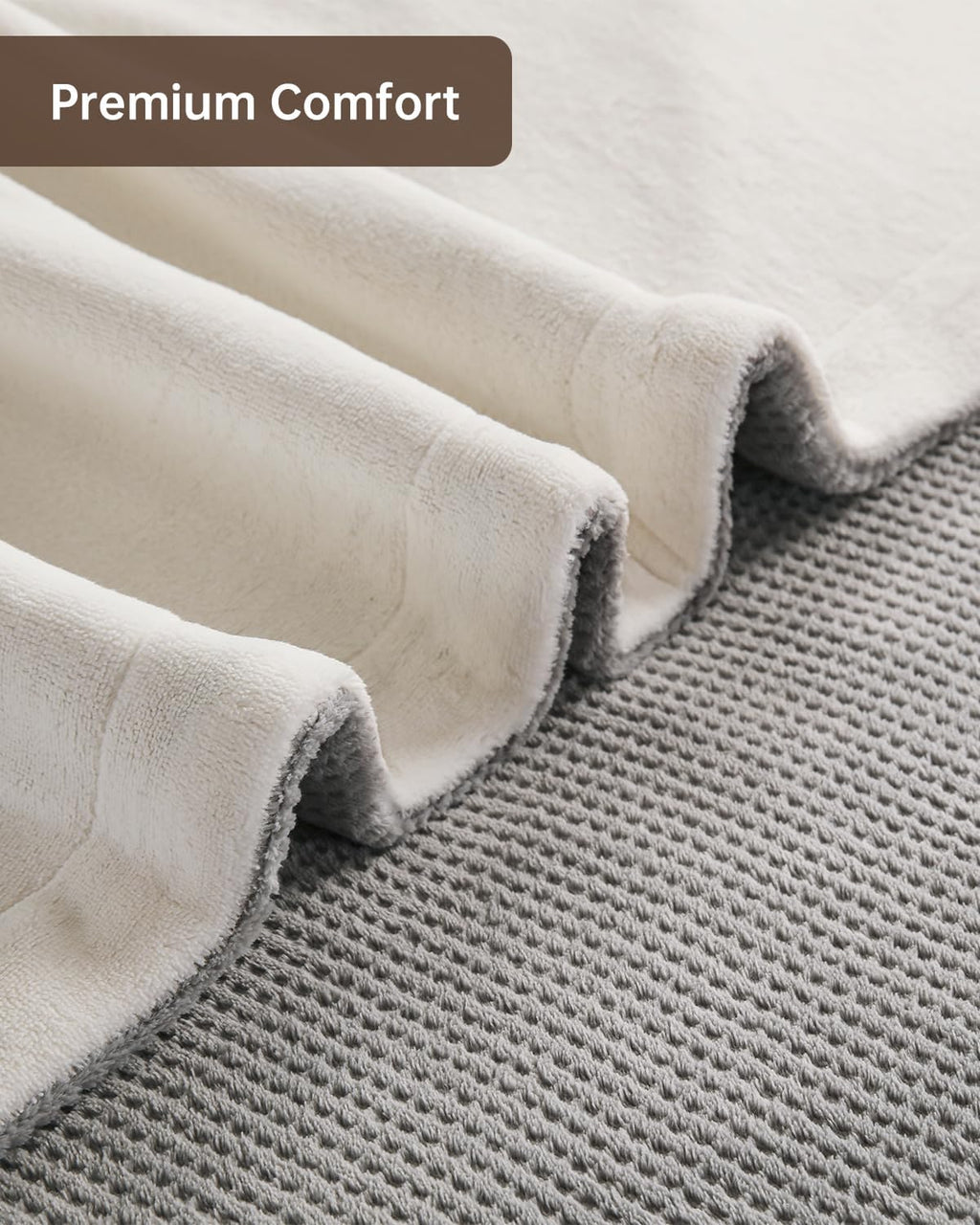 Electric Heated Blanket Queen Size, Washable Blanket Warmer with Dual Control for Home for Adults, Super Cozy Soft Fabric, 84" x 90", 9 Heat Levels, 1-9H Auto-Off, ETL Certified, Gray