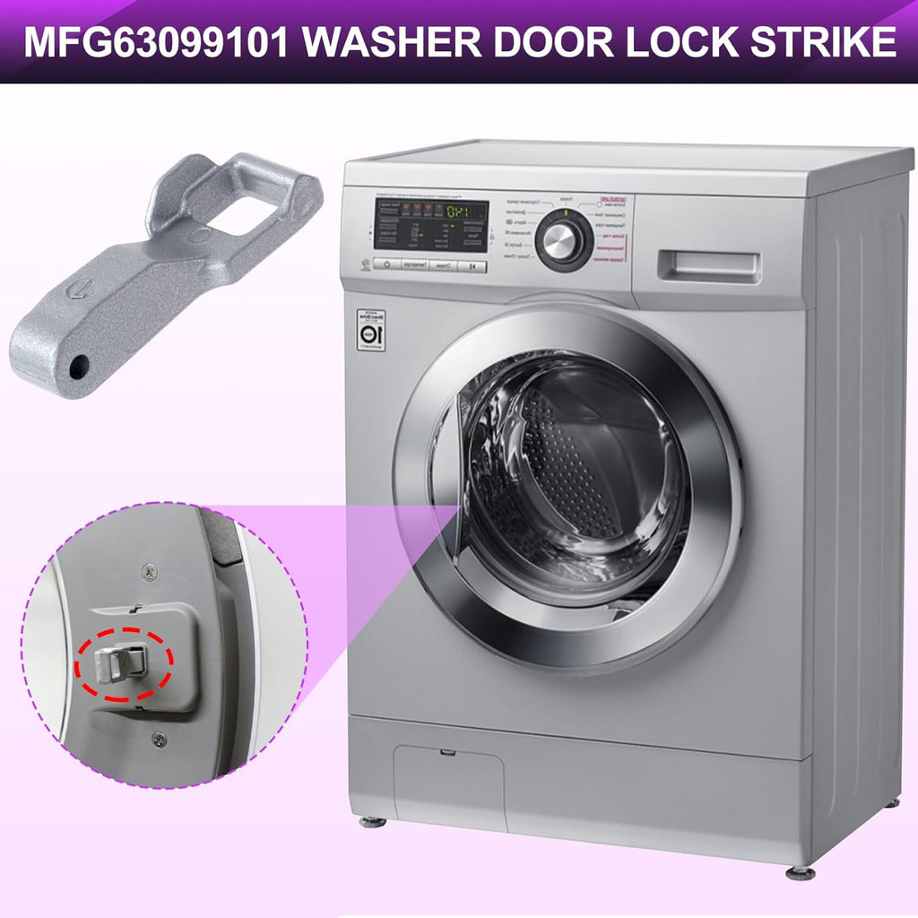 MFG63099101 Washer Door Lock Strike, Washing Machine Door Lock Replacement Part for LG Kenmore Front Load Washer