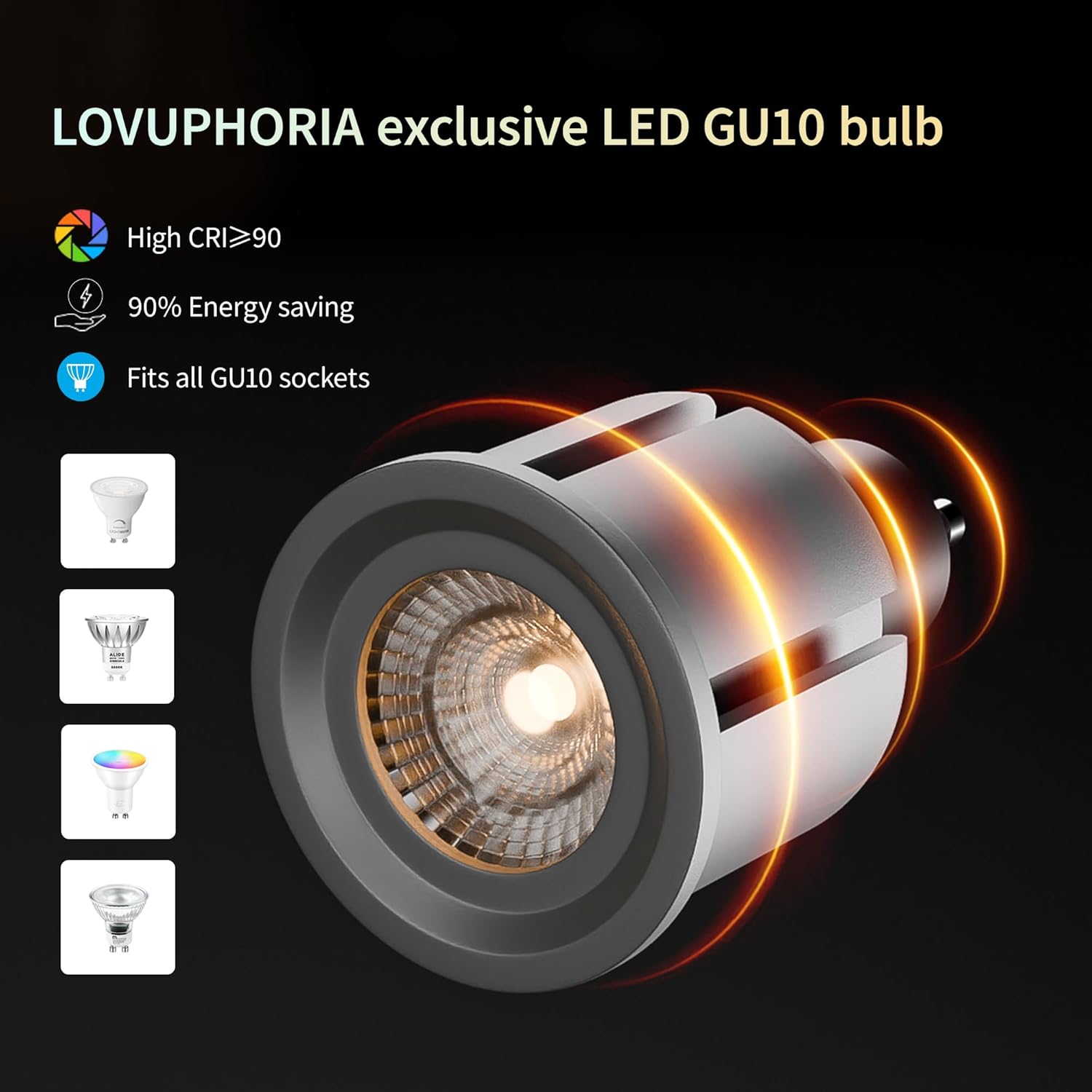 Ceiling Spotlight Indoor, Adjustable Angle 7W LED GU10 Replaceable, 3000K Warm White Flicker-Free,Accent Light for Living Room Bedroom Corridor Mural,Brushed Nickel