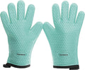 KITCHEN PERFECTION Silicone Smoker Oven Gloves -Extreme Heat Resistant BBQ Gloves -Handle Hot Food Right on Your Smoker Grill Fryer Pit|Waterproof Oven Mitts Grill Gloves |Superior Value Set+3 Bonuses