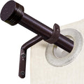 Adjustable Curtain Rods-18 to 88 Inches,1 Inch Modern Metal Drapery Rods, Adjustable Heavy Duty Curtain Pole with Simple End Caps