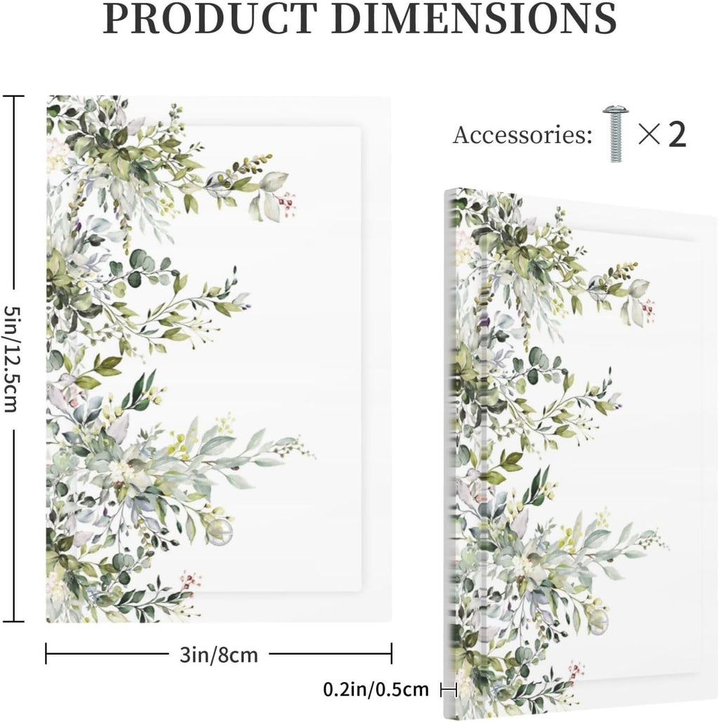 Decorative Light Switch Plate Covers Rustic Eucalyptus Leaves Green Leaf 1 Gang No Device Single Blank Outlet Covers Wall Plate Light Switch Cover Plate for Bedroom Home Decor