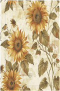 Light Switch Cover Plate Rustic Sunflower Floral Pattern 1 Gang No Device Blank Electrical Wall Plates Faceplate Decorative Switch Plate for Bedroom Cabin Decor