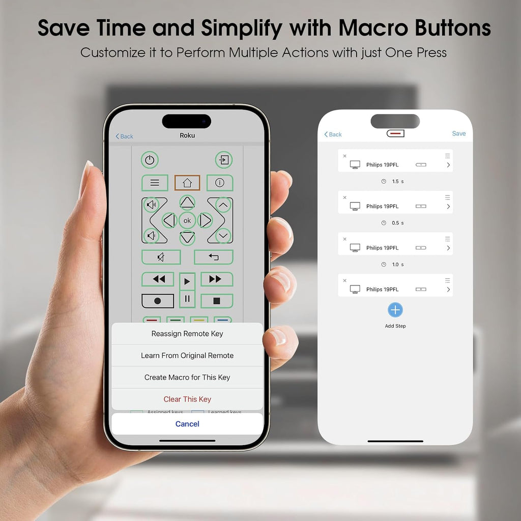 SofaBaton U2 Universal Remote Control (with Backlight) with APP and Macro Buttons, Extended Infrared Range, Raise-to-Wake, Compatible with IR & Bluetooth Devices, All-in-one Smart Universal Remote