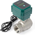 U.S. Solid 1-1/4" Smart Motorized Ball Valve - Remote App Mobile Control Stainless Steel Electrical Ball Valve with Manual Switch, 5V DC USB Connection