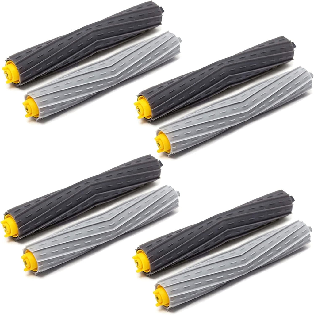 Replacement Parts Accessories for Roomba 800 900 Series 805 860 870 871 880 890 960 980 985 891 960 961 964 980 981 Vacuum 4 Sets Multi-Surface Rubber Brush Roller Replacement Parts
