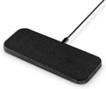 Courant Catch:2 Classics - Italian Leather Dual Wireless Charging Pad - Compatible with iPhone 11, X, SE, Galaxy S23, S22, S21, S20, Note, AirPods, AirPods Pro (Black)