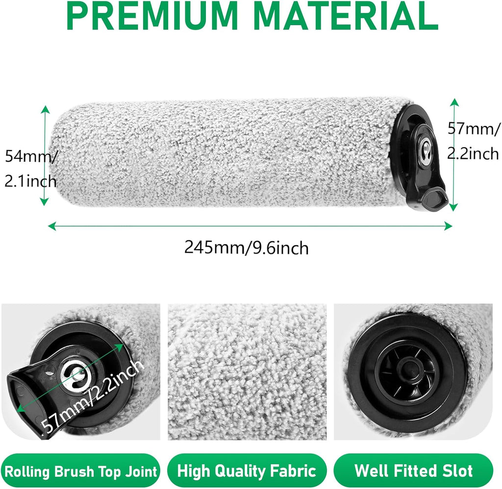 iFloor 3 Replacement Brush Rollers and HEPA Filter Kits Compatible with Tineco iFloor 3 and Floor One S3 Cordless Wet Dry Vacuum Cleaner Replacement Parts Accessories Kit,3 Brush Rollers & 3 Filters
