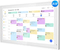 Digital Calendar, 21.5 Inch Electronic Calendar & Chore Chart, Smart Family Organizer with Interactive Touchscreen Display, Wall Mount or Desk Mount in Portrait or Landscape