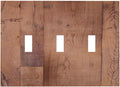 Rustic Brown Dark Wood Texture Printing Decorative Switch Plates 3 Gang Wall Plate Triple Toggle Light Switch Cover Faceplate Electrical Wall Panels For Farmhouse Cabin Decor