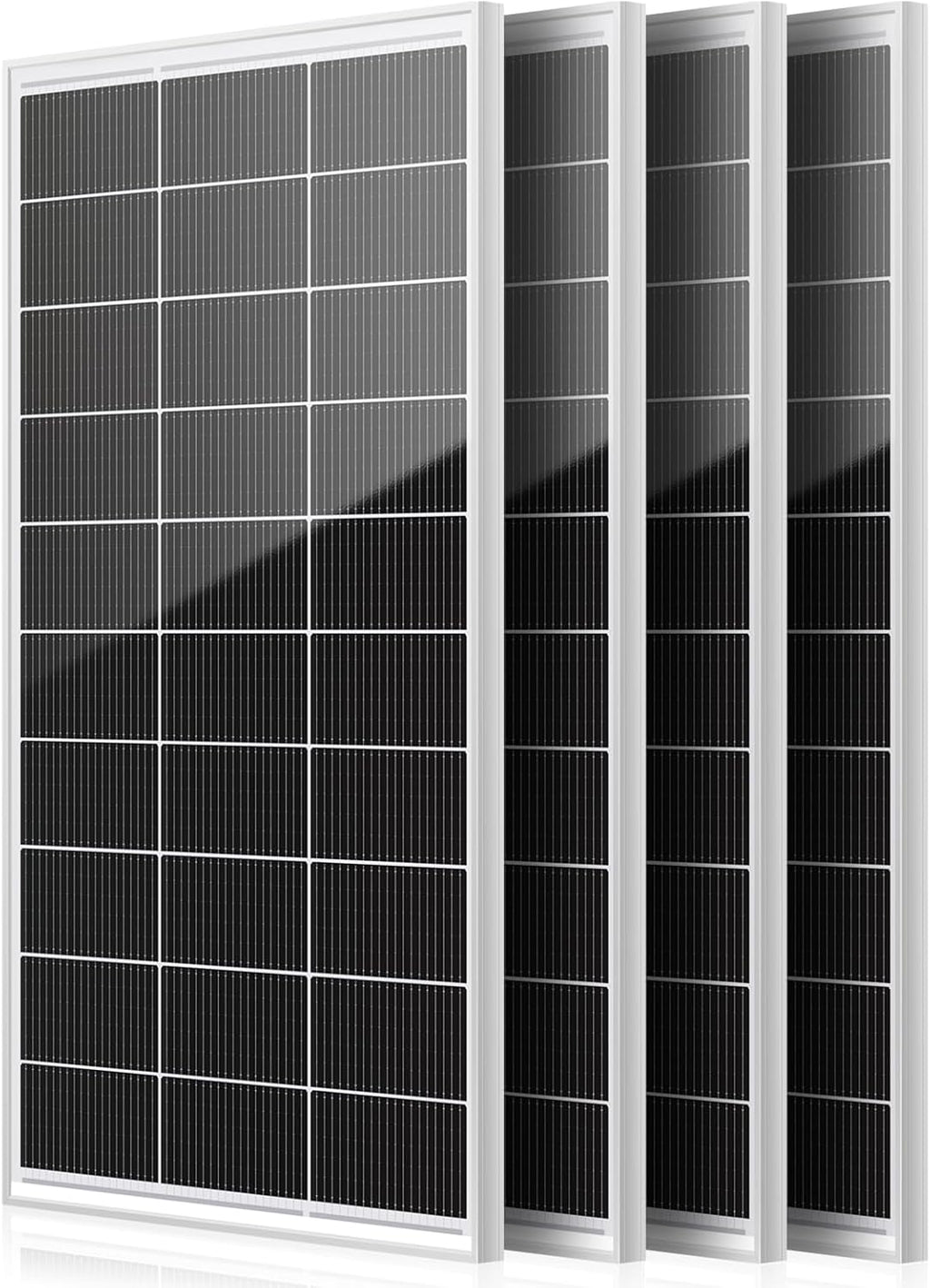 150W 4pack 600 watt Solar Panel Monocrystalline Cell High-Efficiency PV Module, Solar Panels for Homes Camping RV Battery Boat Caravan and Other Off-Grid System