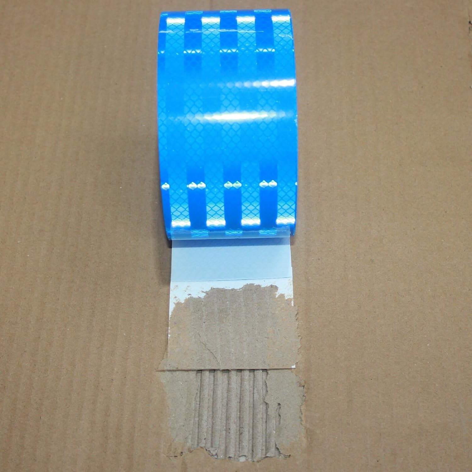 Non Fading Reflective Tape Blue 3 inch, Outdoor Waterproof High Visibility Warning Industrial Marking Tape, Safety Stickers (68 feet)