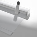 Boolegon Motorized Roller Blinds - 100% Blackout Smart Electric Shades with Remote, Compatible with Alexa/Google Home/HomeKit via Hub, Easy Install for Home Office, White, Custom Size.