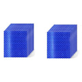 Non Fading Blue Reflective Stickers 3 inch X 3 inch, Outdoor Waterproof High Visibility Warning Safety Adhesive Reflector Tape (20 Pcs)