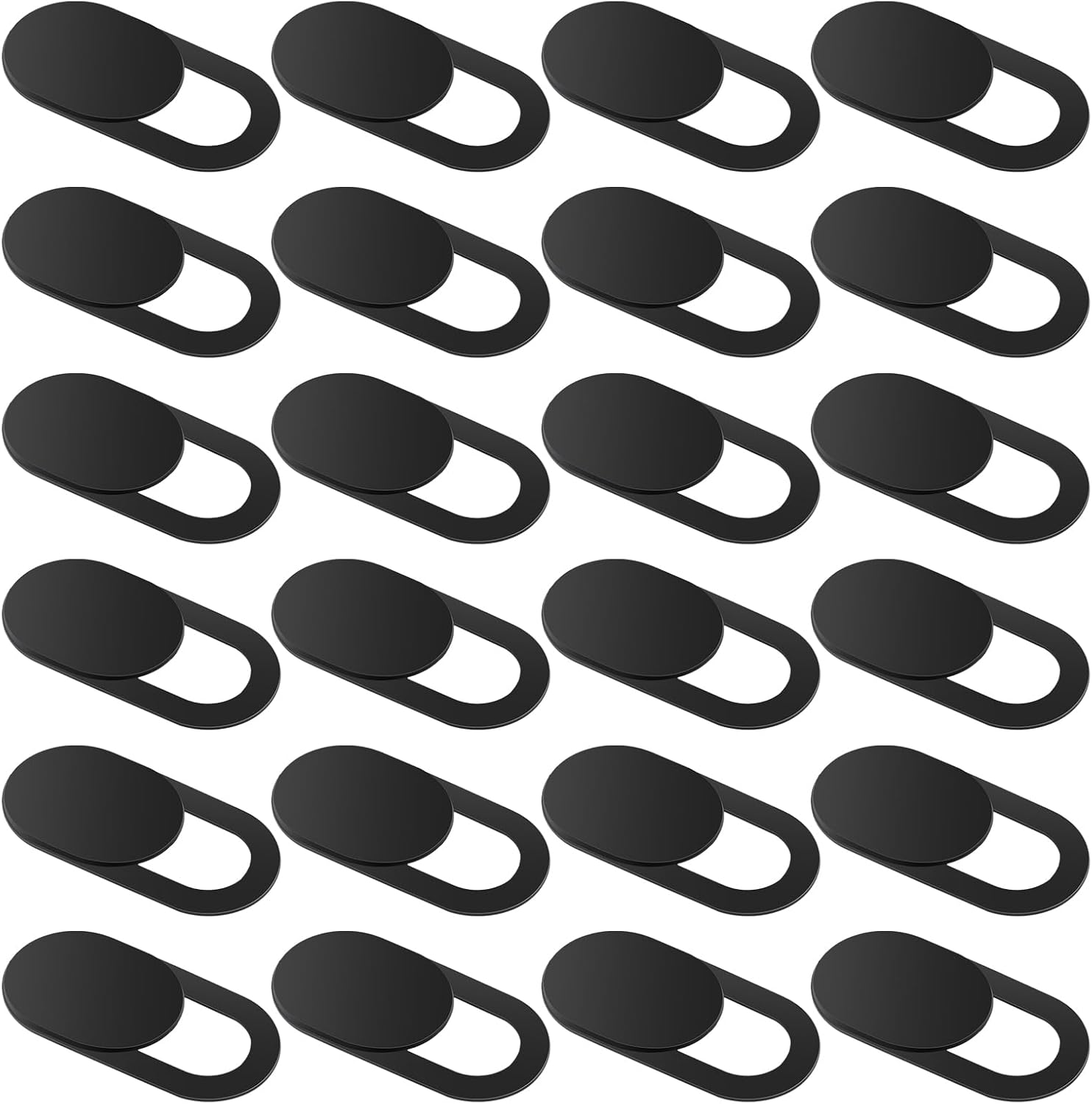 24PCS Camera Cover Slide, Plastic Ultra-Thin Webcam Cover Camera Blocker Slider for Laptop Desktops PC Tablet Cell Phone to Protect Your Privacy and Security