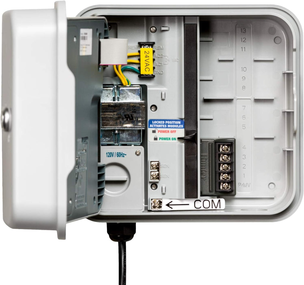 Hunter Hydrawise HPC400 Smart WiFi Irrigation Controller for Lawns and Gardens, 4 Zone, Expandable to 16 Zones, Weather Based, App Controlled Sprinkler System