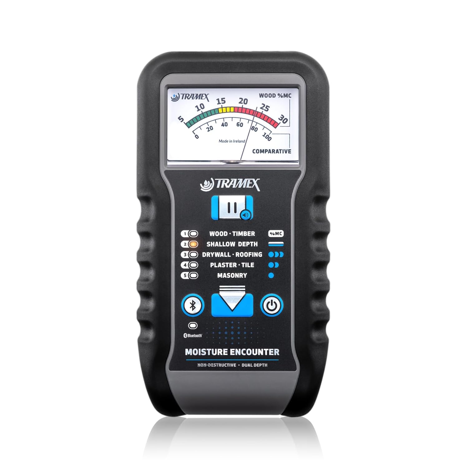Tramex Moisture Encounter ME5 | Pinless Meter for Measuring Moisture Content in Wood, Drywall & Building Materials