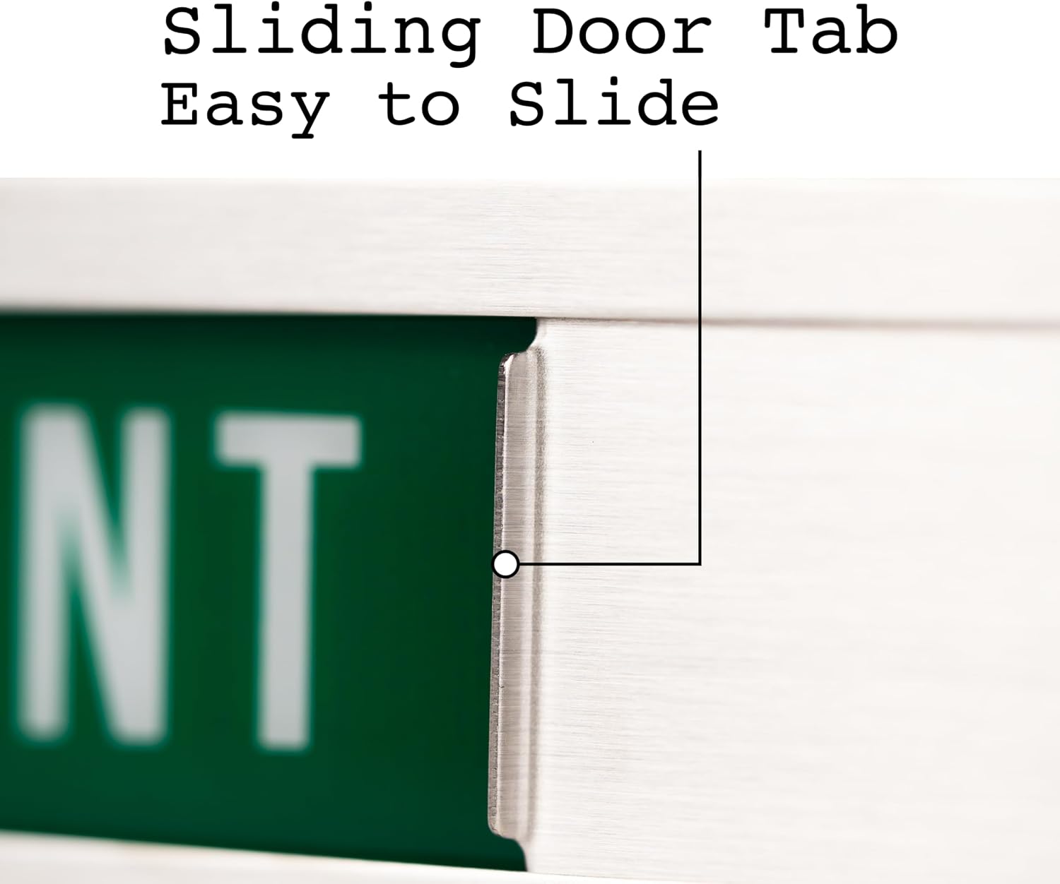 Stainless Steel Vacant/Occupied Privacy Sign for In Out Office Room Use, Vacant and Occupied Bathroom or Business Indicator Signs - Green & Red Professional Design