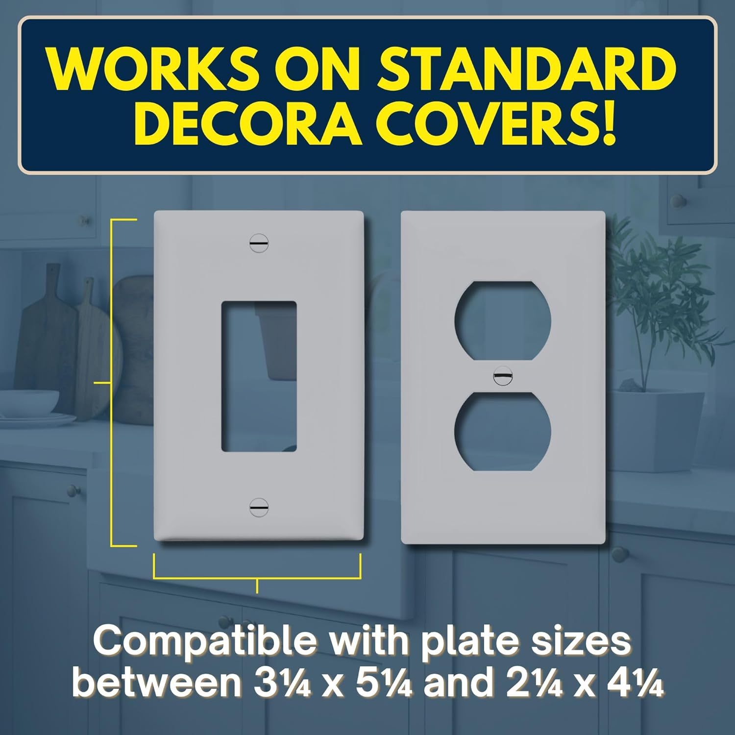 BeraTek Power Perch Wall Outlet Shelf | Declutter & Reclaim Counter Space | Bedroom & Bathroom Organizing Shelves | Alexa Echo Dot Holder, Router Shelf, Holds Electric Toothbrush | Gray, 2-Pack