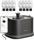 PETLIBRO Upgrade Cat Water Fountain + 8 Packs Filters, Dockstream 2 Smart App Monitoring Pet Water Fountain for Cats Indoor, 3L/101oz Cat Fountain Stainless Steel Tray for Drinking, 5G WiFi