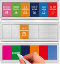 Office Door Signs with 6 Printed Status Options – Do Not Disturb, Out of Office, In a Meeting, Please Knock, Work from Home, Back Soon – Includes Custom Personalized Blank Sticker for Privacy Workspace or Studio Available and Away