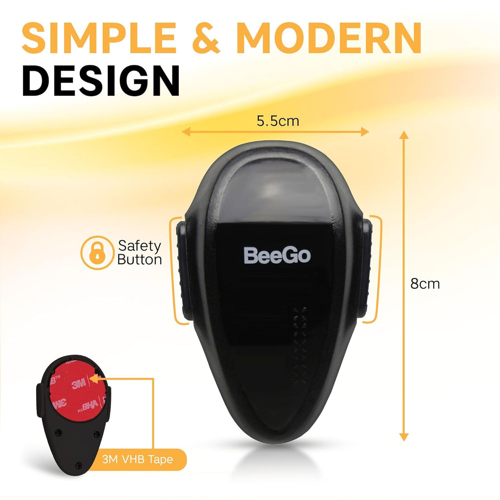 Oven Lock Child Safety – Award Winning Self-Adhesive Baby Proofing Oven Door Latch, Easy Install Heat-Resistant Safety Lock by BeeGo (Black)