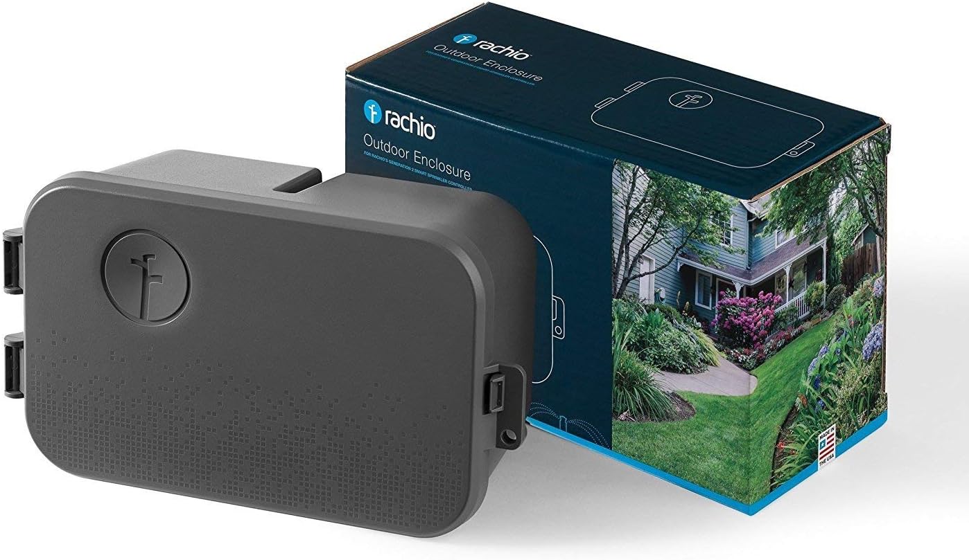 Rachio 3 Smart Bundle: Includes Rachio 3rd Generation-16 Zone Smart Sprinkler Controller (Alexa Compatible w/ Hyperlocal Weather Intelligence Plus & Rain Skip) & Rachio Weatherproof Outdoor Enclosure
