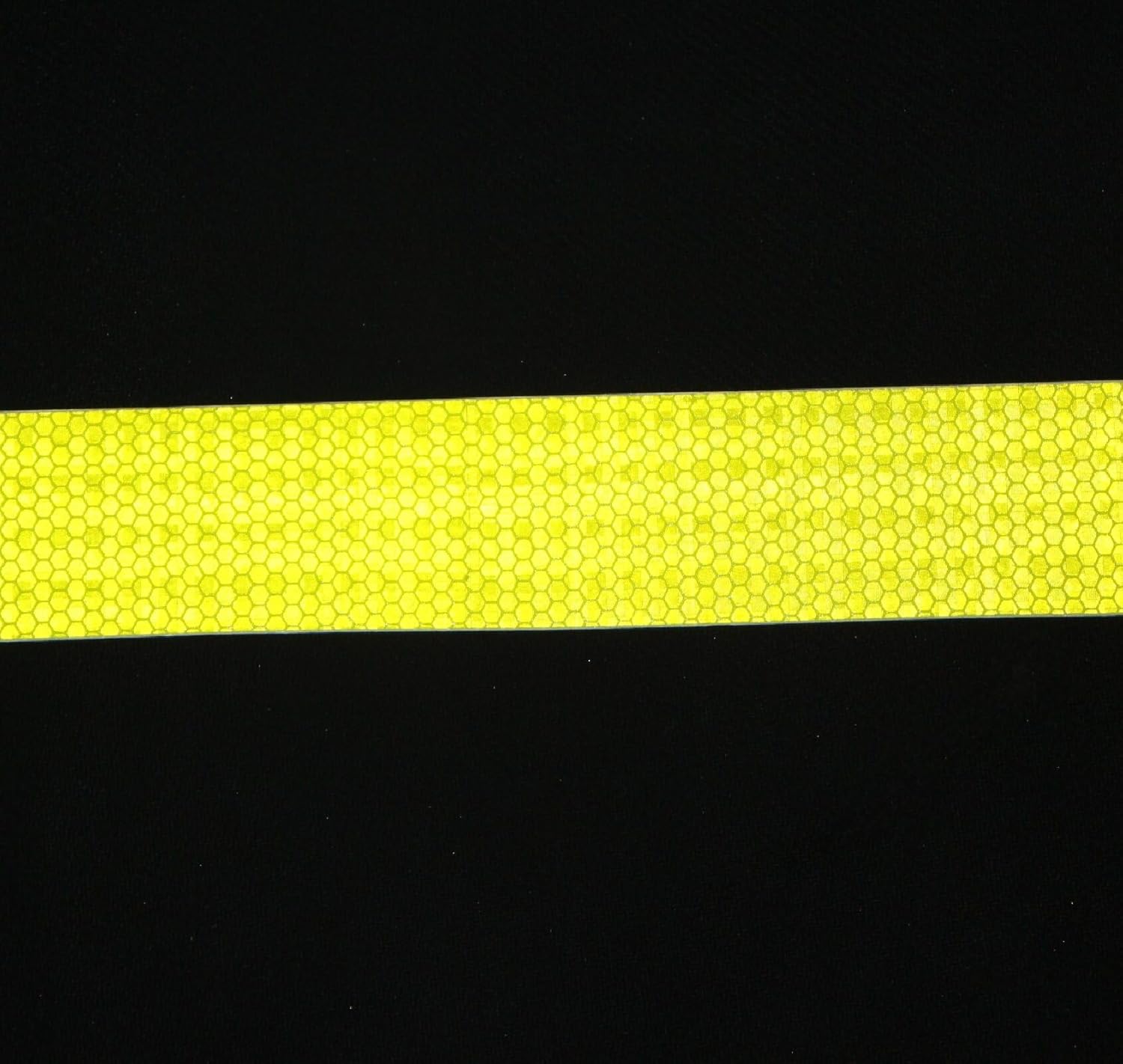 Fluorescent Yellow Reflective Tape Outdoor Waterproof 2 inch Wide, High Visibility Warning Safety Industrial Marking Tape (68 feet,5 Rolls)