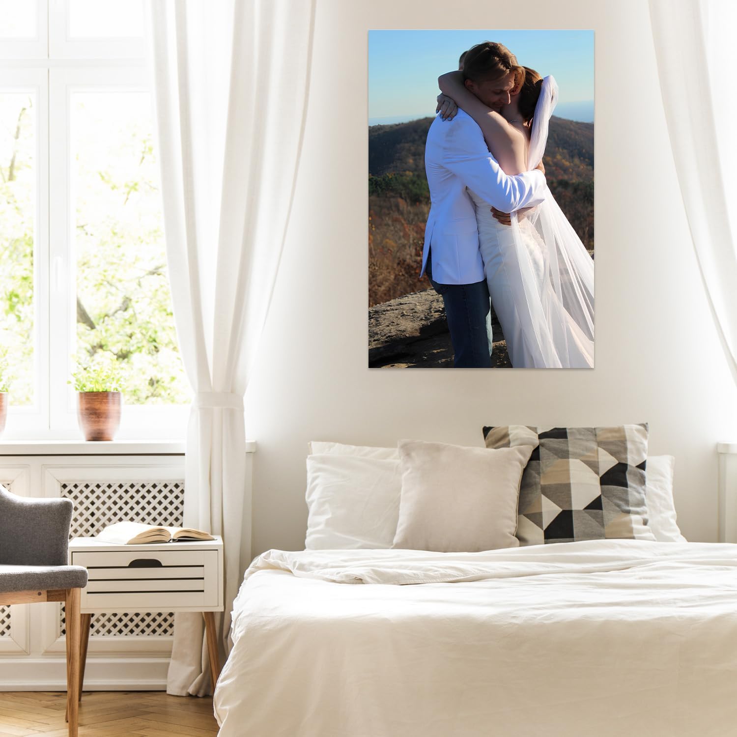 YXIMOX Custom 16" x24" Art Print on Premium Canvas, Personalized with Your Image or Design, Large Wall Decor for Living Room, Office, Bedroom, Custom Canvas Artwork(16"x24",Unframe)