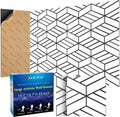 8 Pack 2-Layer Soundproof Wall Panels, 15.7 x 15.7 x 0.43 in Large Sound Proof Foam Panels for Walls, 0.9lb/ft³ High Density, 3D Acoustic Panels,Artistic Noise Dampening Panels White&Black