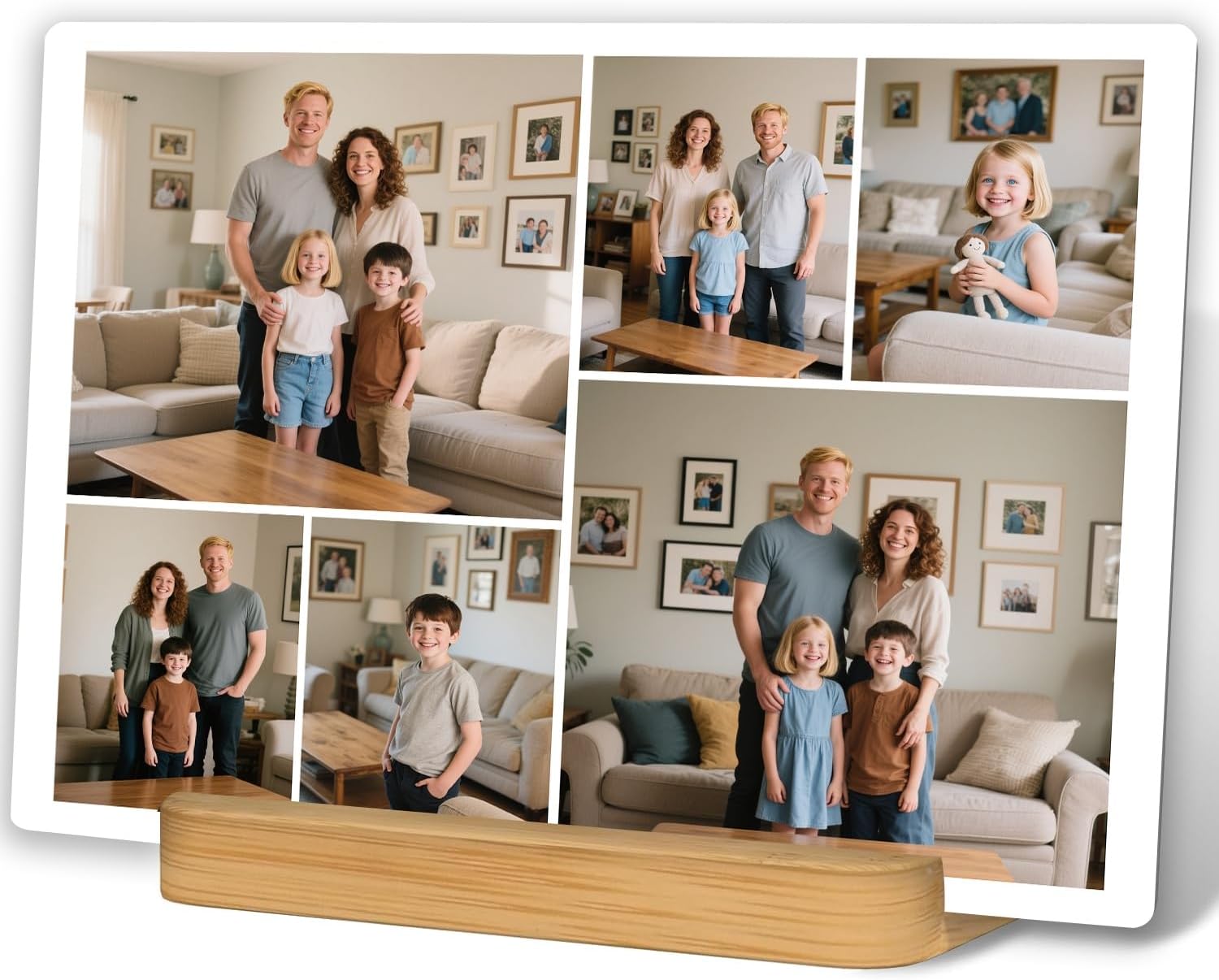 Custom Metal Photo Prints, Personalized Print Photos Frame for Desk, Customize Picture Frames Gifts for friend, remember, Lovers, Family Home