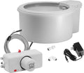Always Full® 9" Pet Water Bowl and Wall Unit Bundle – Self-Refilling, Clean Filtered Water, Easy Home Connection, App-Enabled Hydration Tracking, Cat and Dog Water Bowls