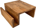 Wooden Couch Arm Tray – Sofa Armrest Table with Book & Magazine Holder, Perfect for Coffee & Remote Control, Solid Wood (Cape Town)