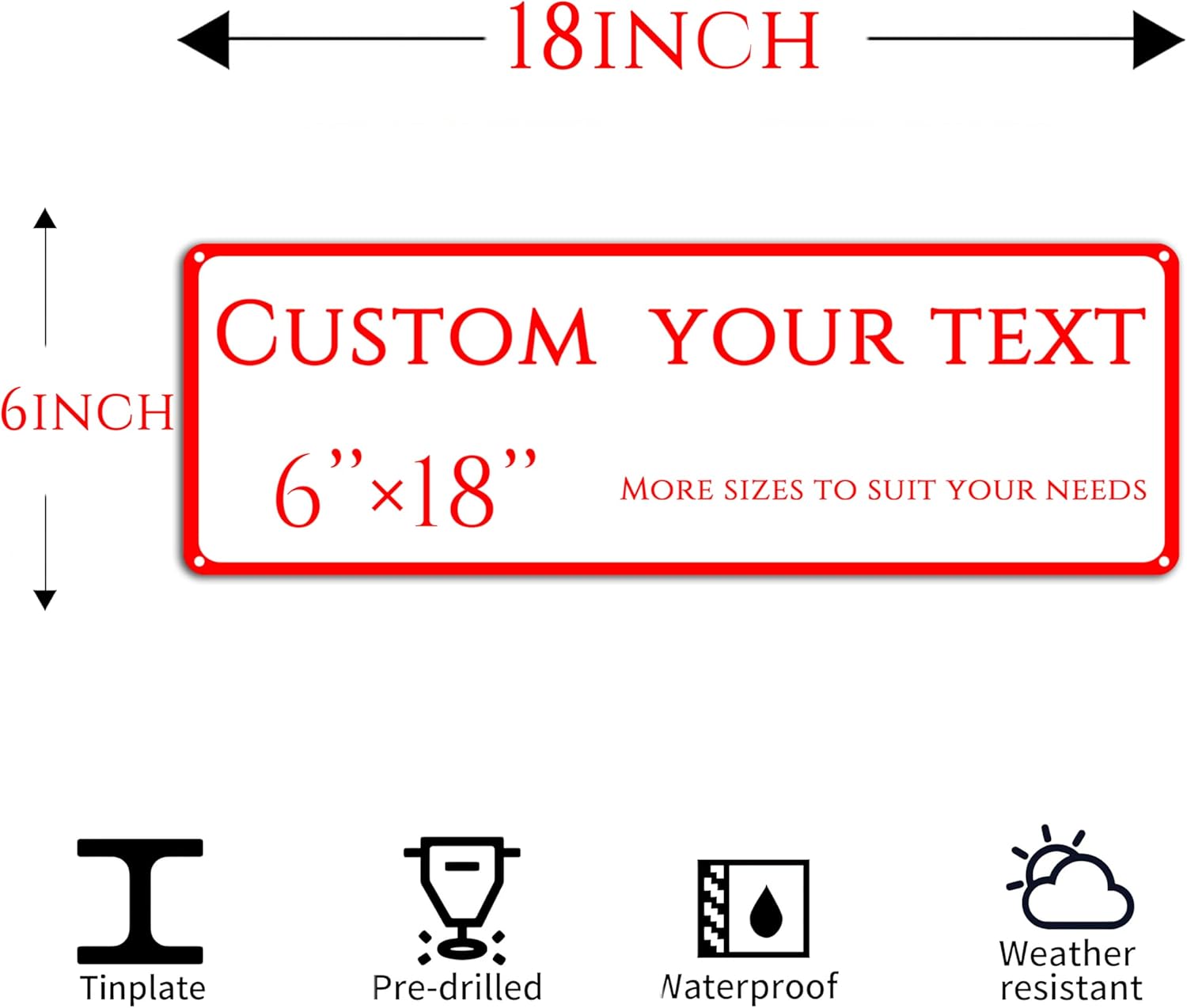 Custom Sign, street signs customized，custom office door signs，be right back sign， Customize for Office, Business, Workplace, office, Home, Delivery Signs(6 * 18 Inch)